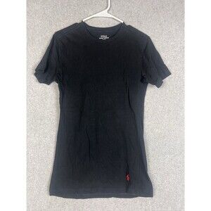 Polo Ralph Lauren Slim Fit Adult M Black Crewneck T-Shirt Solid Plain Pony Logo